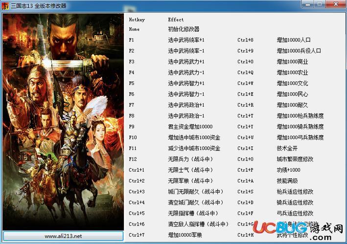 三国志13修改器下载(《三国志13》修改器免费下载，修改游戏难度任你调整)