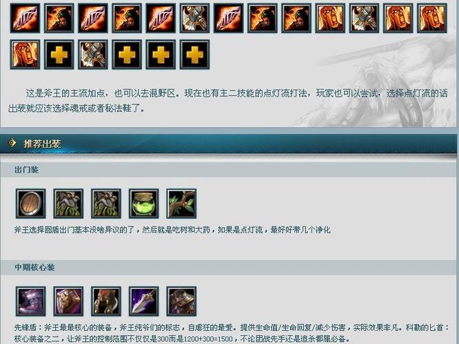 dota斧王出装(斧王Dota出装攻略)