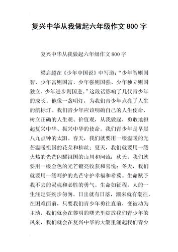 中国的蜕变与崛起作文800字(中国的复兴之路)